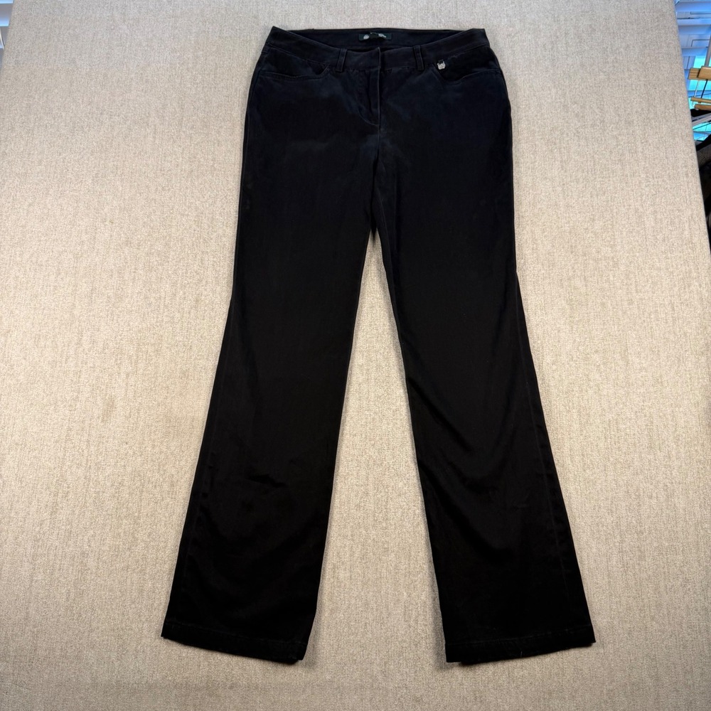 Brooks Brothers Pants Womens 6 Black Lucia Fit Straight Leg Trousers